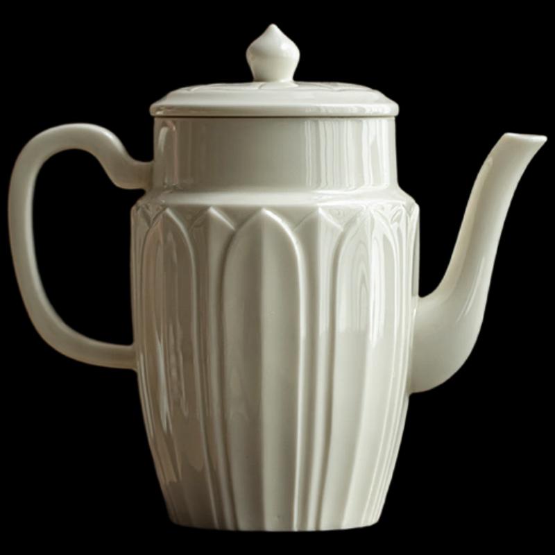 Керамический чайник Шанци с ручной росписью «Водяная Луна и Лотос»