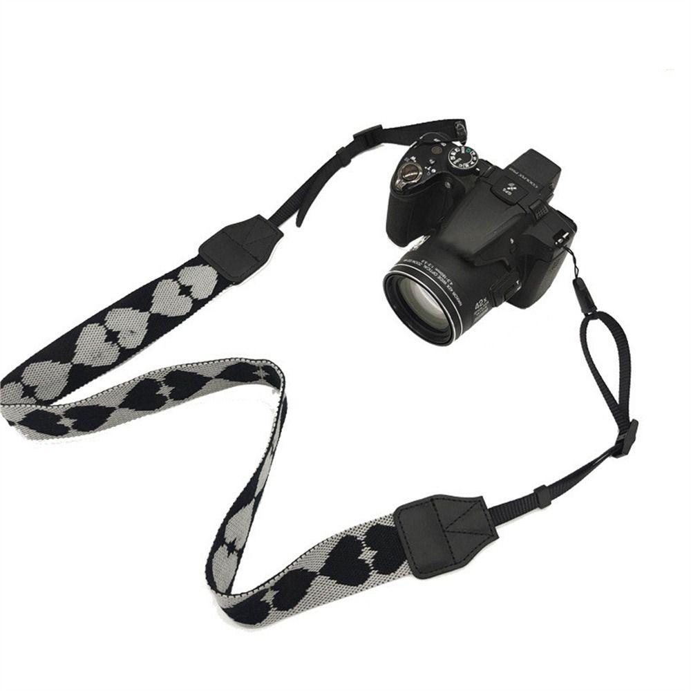 Vintage Camera Neck Belt Love Heart Camera Shoulder Strap Durable   SLR Camera