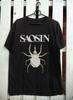 Saosin Musica Rock Band Americana Cotone Nero Tutte le Taglie Maglietta Unisex OM42