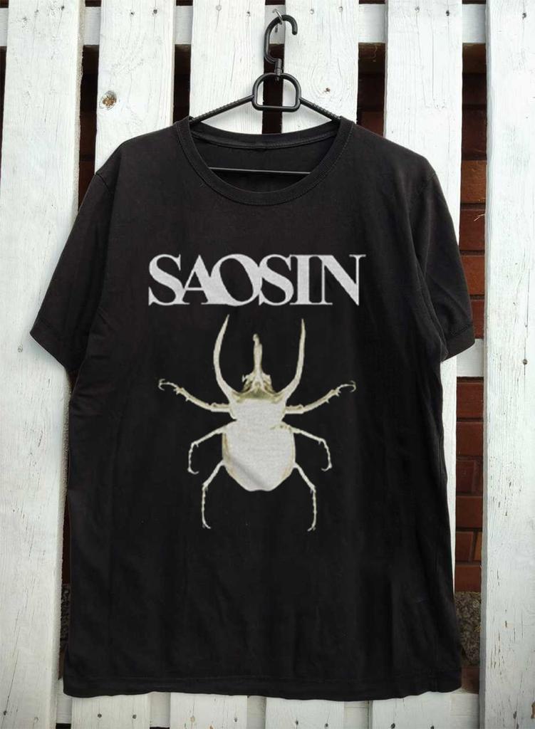 Saosin Musica Rock Band Americana Cotone Nero Tutte le Taglie Maglietta Unisex OM42