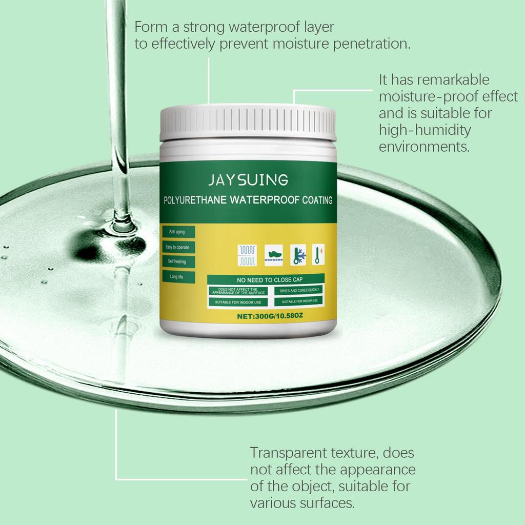 Jaysuing Adesivo impermeabilizante transparente mobiliário doméstico peitoril de janela revestimento impermeabilizante para banheiro remendo vazamento lacuna