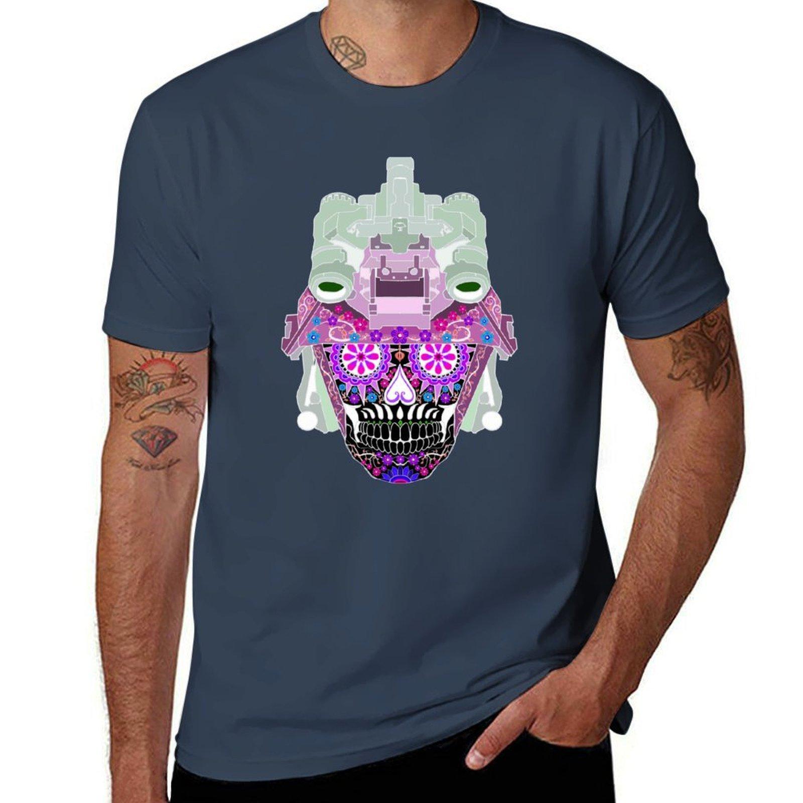 sugar skull nods inverted 1 TShirt Work Utility Short Sleeve Shirt S