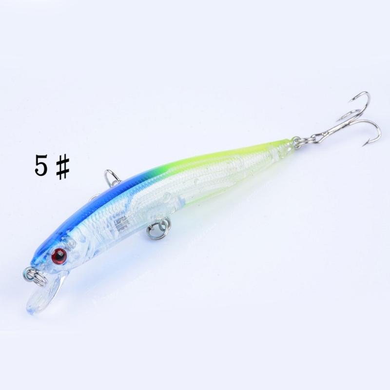 5pcs Minnow Fishing Lures Floating Hard Baits Artificial Baits Wobbler Crankbait Swimbait Fishing Tackle Lure