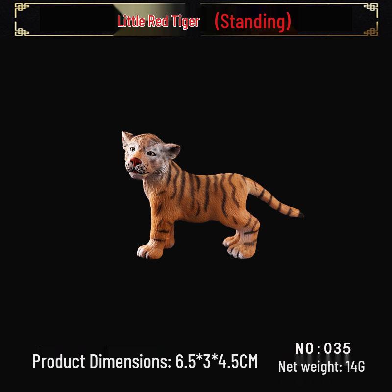 Realistic Wild Animal Toy Set: Large Tiger, Saber-toothed Tiger, Bengal Tiger for Kids' Play
