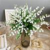 3-Fork Pure White Imitation Bell Orchid Lily Of The Valley Artificial Flowers DIY Home Table Decor Party Gifts