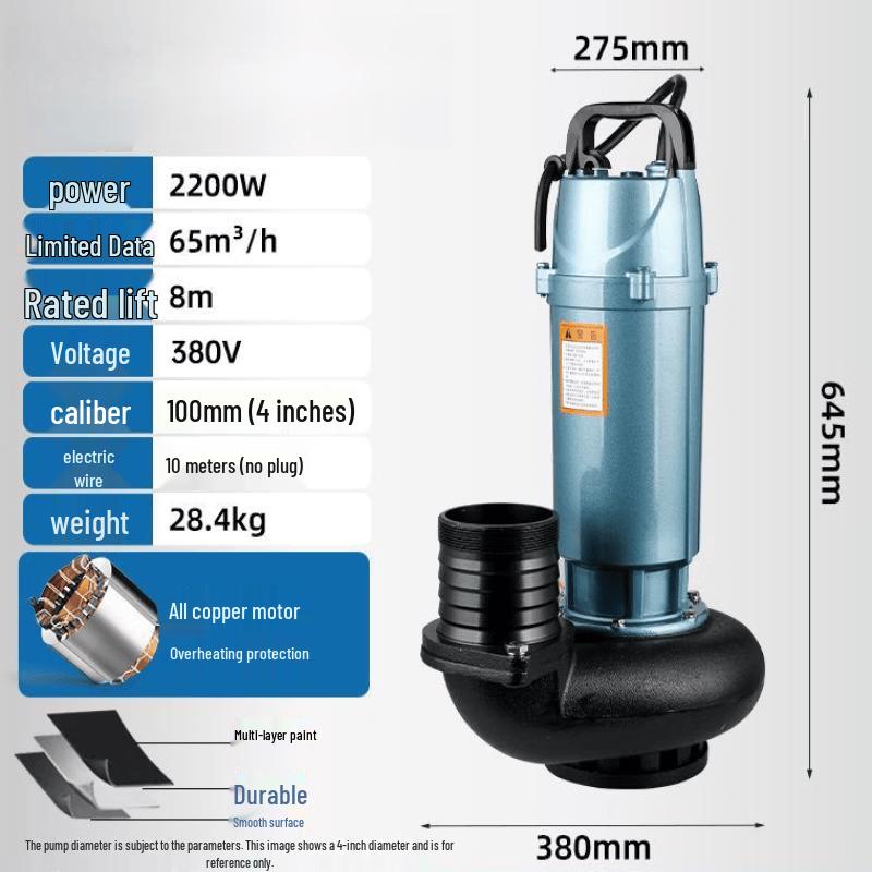 Jundingying 2.2kW Three-Phase 4-inch Submersible Pump