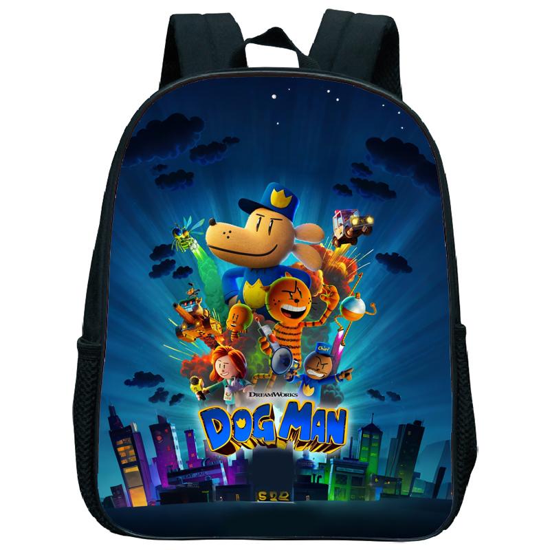 Dog Man Kindergartenrucksack 12 Zoll Dogman Kinder Junge Mädchen Kindergartentasche Kleinkind Zurück zur Schule Geburtstagsgeschenk