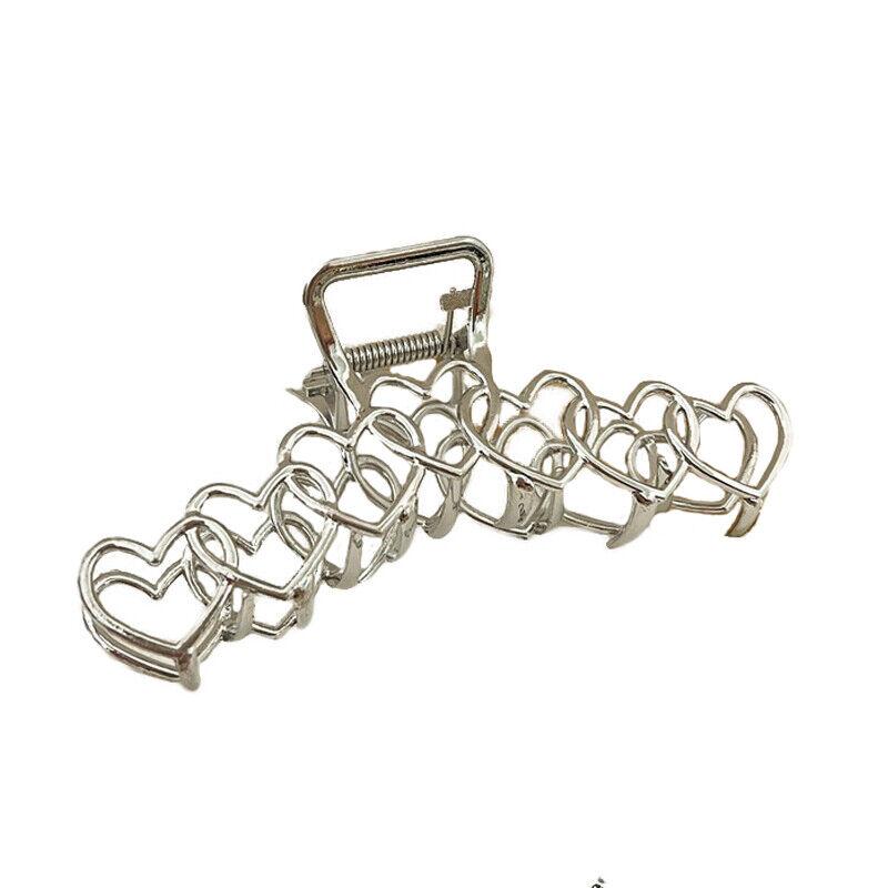 Large Metal Star Hair Claw Clip Irregular Hairpins Punk Style Silver Hair Claw&