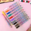 4/12pcs/Set Colourful Nail Art Graffiti Pen Waterproof Diy 3d Nail Art Drawing Pen Abstract Lines Fine Painting Tools