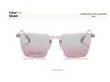 2181 Women's Polarized Magnetic Clip-On Dual-Use Prescription Glasses and Blush Gradient Sunglasses
