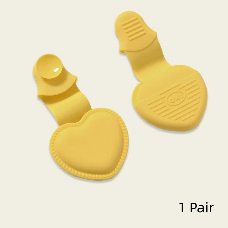 

2 PCS Silicone Oven Mitts Heat Resistant Pinch Mitts Anti Scalding Non Slip Gloves Clips Pot Holder Cooking Baking Oven Mitts