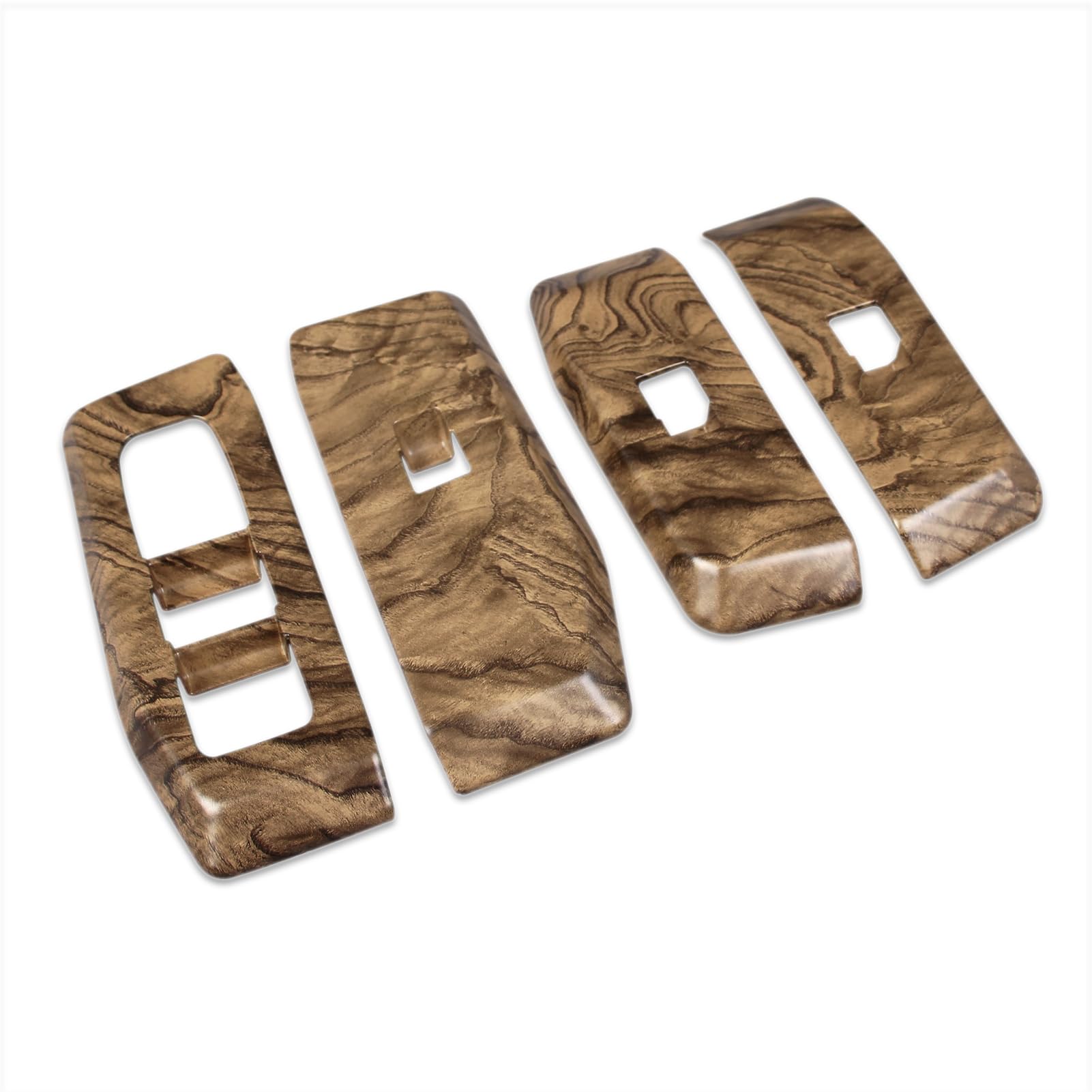 

RUIQ Накладка на панель переключателей кнопок стеклоподъемников и дверных замков для салона Toyota Land Cruiser серии 250, специально разработанная для Toyota Land Cruiser 250, отделка под дерево,