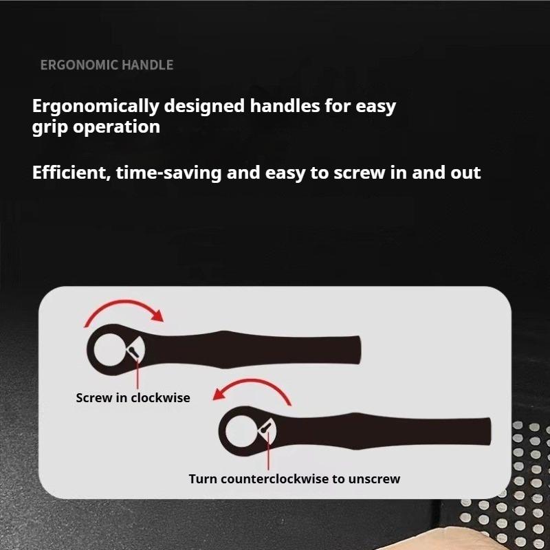 22-in-1 Portable Mini Ratchet Wrench Screwdriver Phillips, Flathead, Hex Multi-Function Bit Set