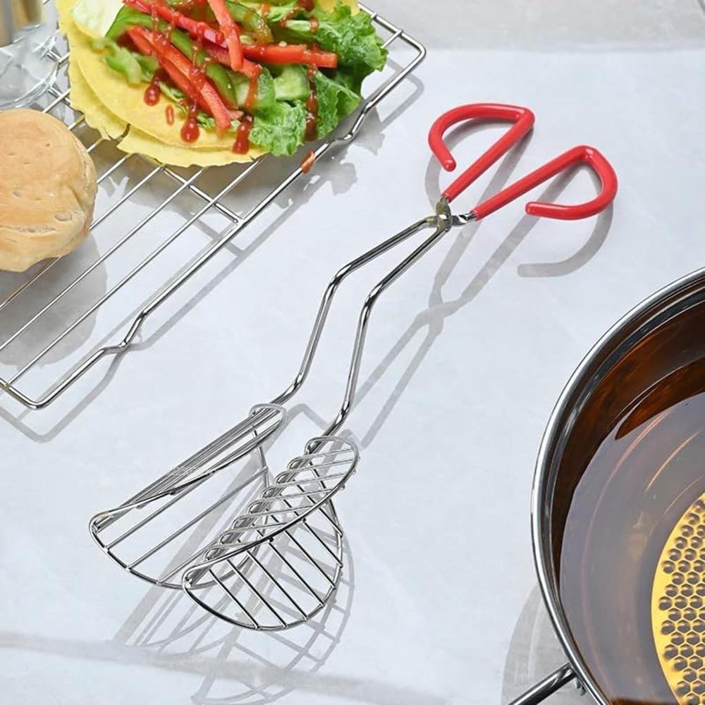 U-Shaped Taco Shell Tong Multi-purpose Press Shell Maker Tongs Tortilla Holders  Kitchen Utensils