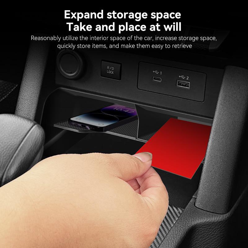 For Mitsubishi L200/Triton 2024-2025 Car Central Storage Box Interior Accessories Stowing Tidying Center Console Organizer