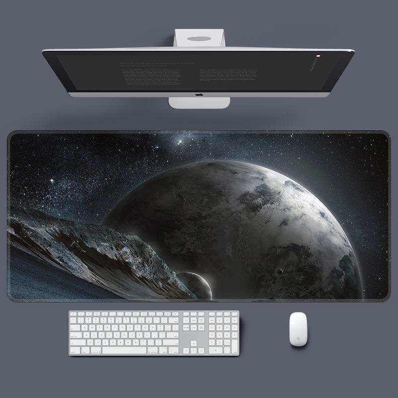 

Очень большой игровой коврик для мыши «Звездное небо» – Нескользящий, Толстый для общежития или офиса 1000*500*3mm