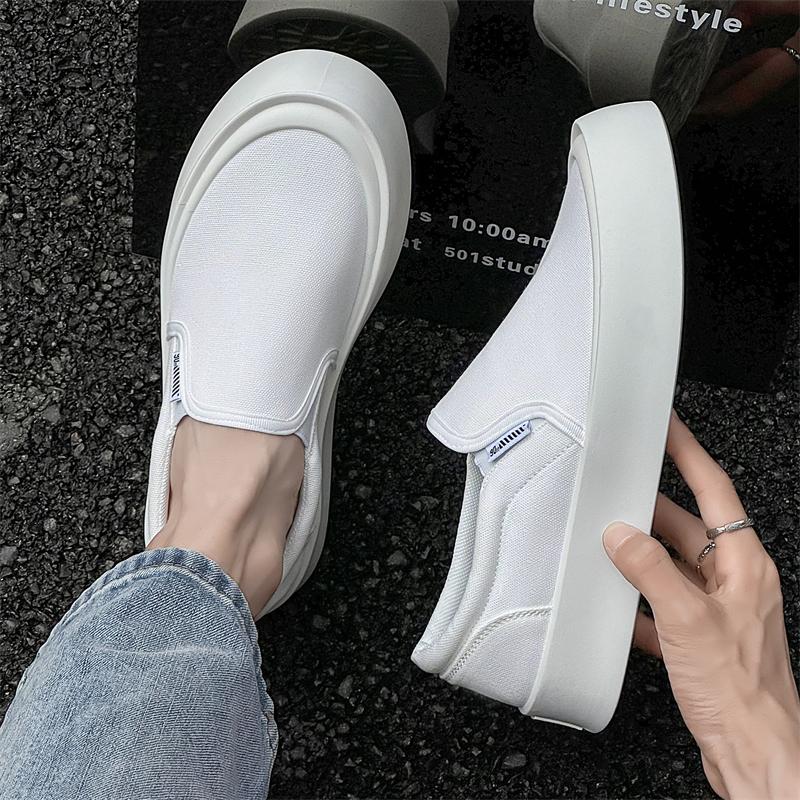 Men Casual Shoes Canvas Slip On Fashion Loafers For Male Luxury  Driving Shoes Formal Wedding Party Flats Size 44