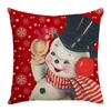 New Cute Deer Christmas Series Pillowcase Santa Claus Snowman Sofa Bedroom Pillowcase