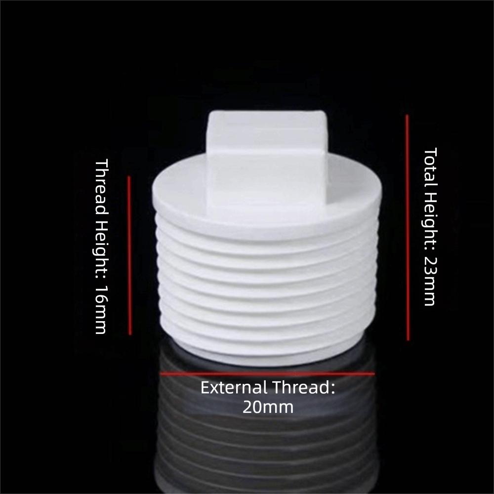 

10pcs/set External Plug Plumbing Pipe Plug Leak Proof Tube Connector Garden Irrigation white-1/2inch