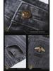 Men's Slim Fit European Jeans with Bee Embroidery