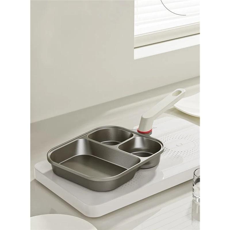 3 In 1 Frying Pan Breakfast Pan Non Stick Pan Omelette Egg And Burger Non Stick Thickened Pan