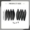 8 Pieces Drone Propellers with Release Portable Lightweight Spare Parts 2.28inch for E88Max S1S M8