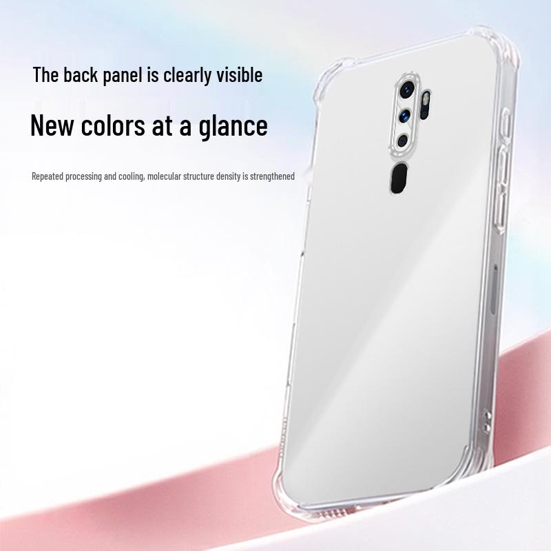 Compatible OPPO A11/A11x Transparent TPU Airbag Drop-proof Protective Case