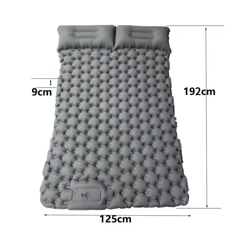 Outdoor Ultralight Dual Inflatable Camping Mattress 196x125x9