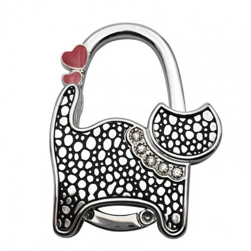 Durable Handbag Hanger Cats Shaped Bag Hanger Folding Non-slip Saving Space Table Purse Rack