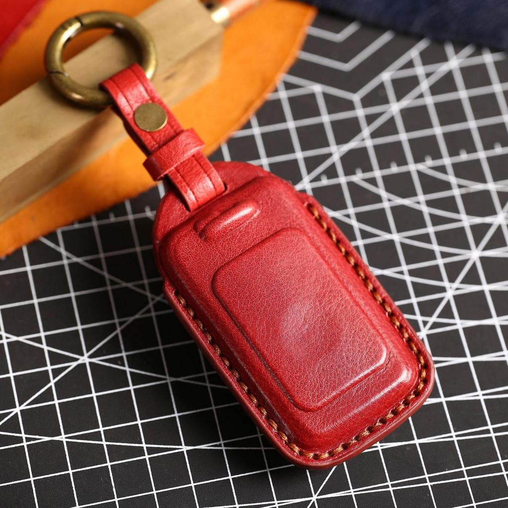 HALLMO Luxus-Autoschlüsseletui aus Leder für VOLVO All inclusive