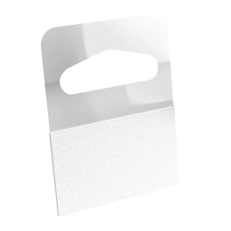 A34R Hanging Tabs Tags Hook 1000PCS 1-1/4" By X 1-5/8" Slot Hole Self Adhesive Heavy Duty Clear Plastic