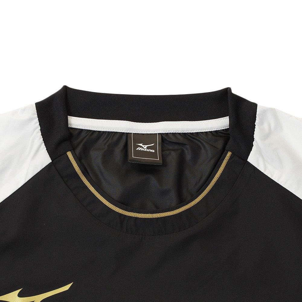 Mizuno Soccer Size S Men's Water-Repellent Long-Sleeve Shirt, Black, (P2ME7070 09)