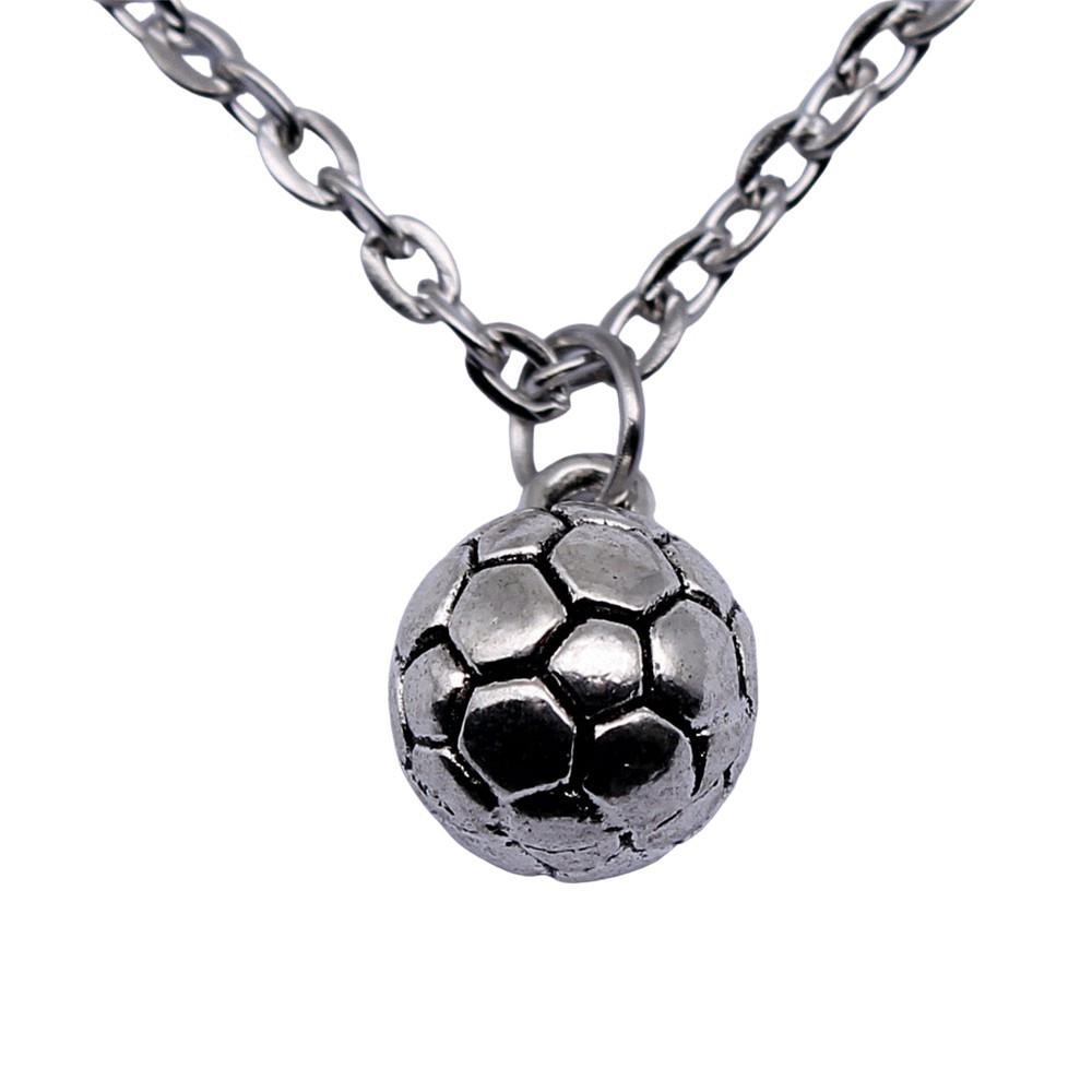 Athlete Charm Necklace Sports Adventure Pendant For Men Outdoor Enthusiast Jewelry 43cm Chain