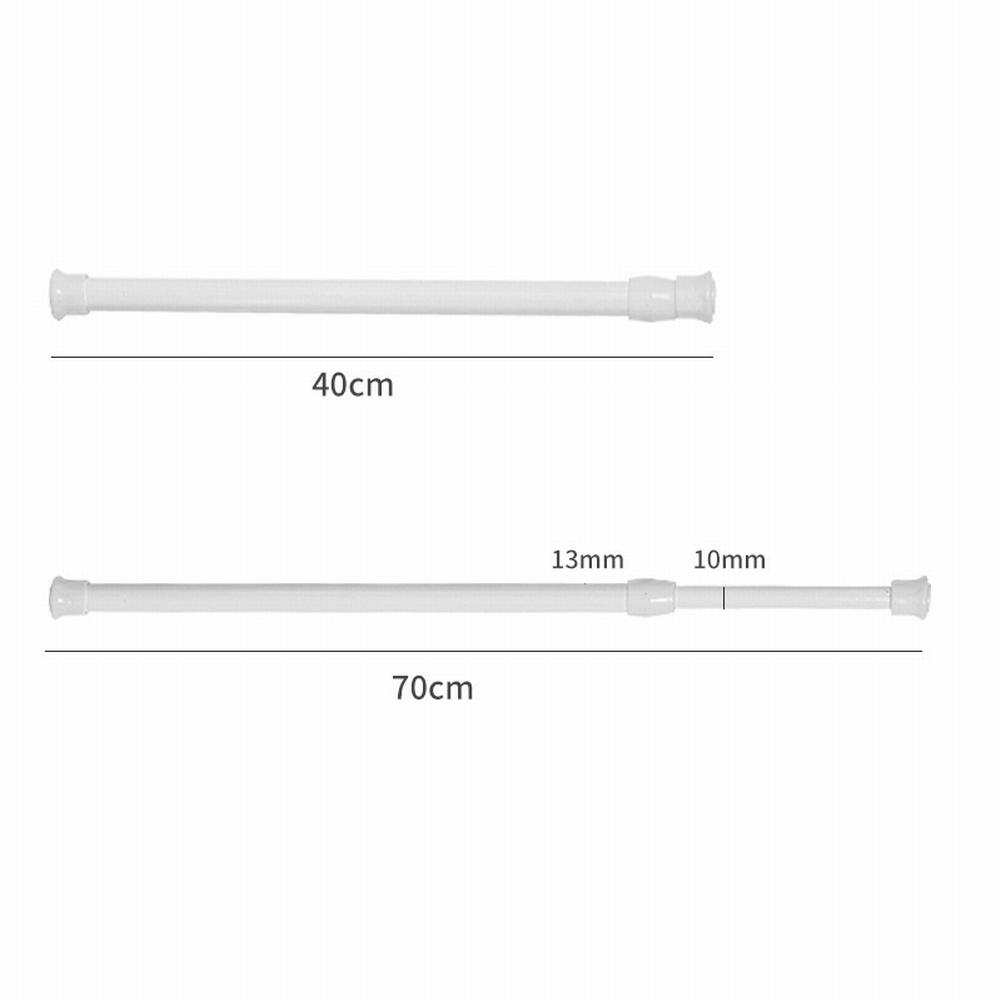 Badezimmer Federbelastet Ausziehbar Teleskopisch Voile Spannvorhang Schiene Stange Stange 30-50cm,40-70cm,60-110cm Badezimmerzubehör