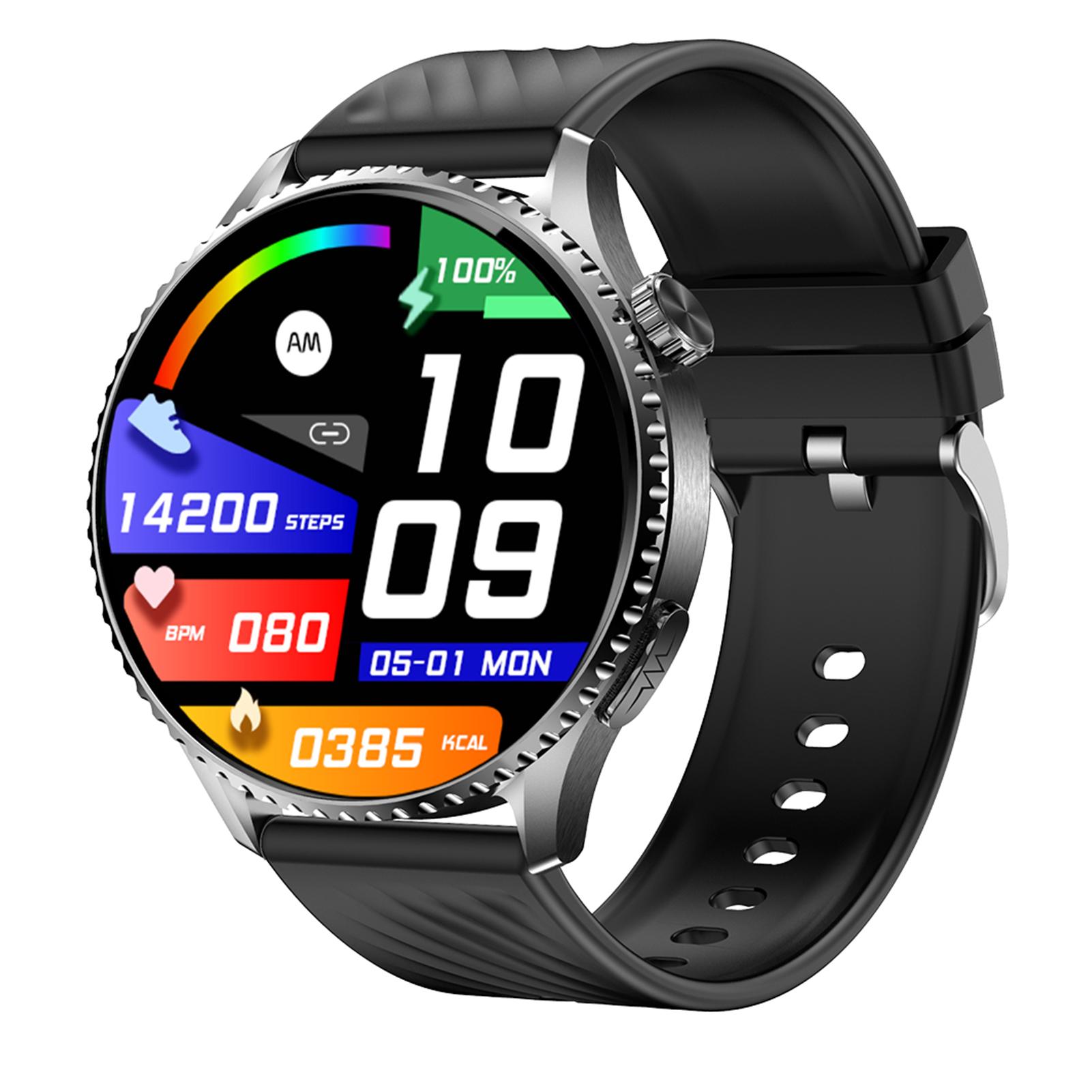 

Smart Watch for Men Women BT Call with 1.56 Screen Health Sleep Monitoring 50+ Sport Modes чёрный