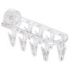 Punch-Free Socks Drying Rack Plastic Towel Hung Hook Clothes Drying Sock Rack  Bathroom