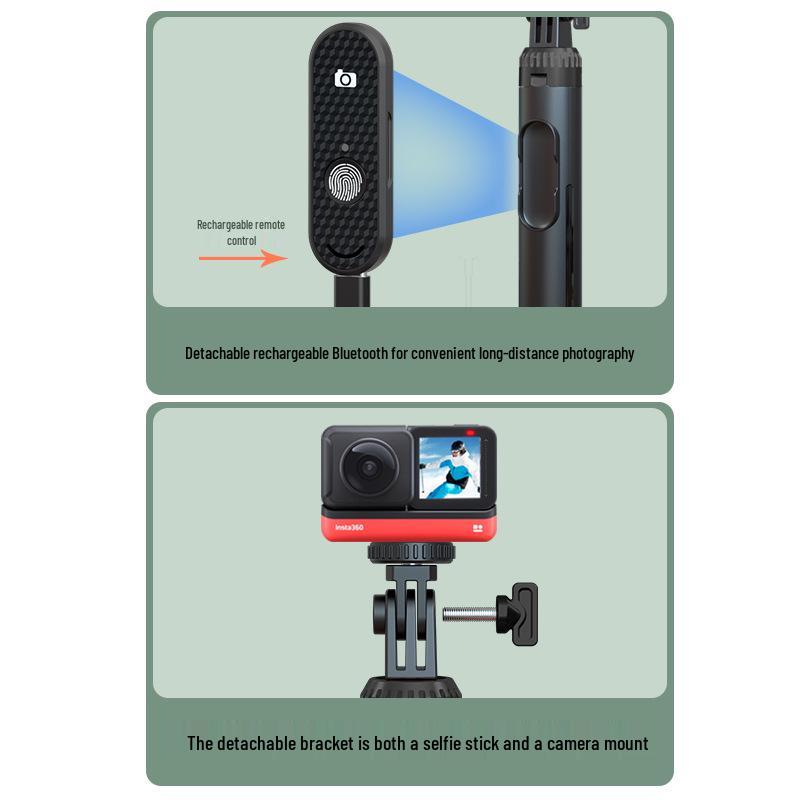 P160 Aluminum Alloy Multifunctional Bluetooth Selfie Stick Tripod for Videos & Live Streaming