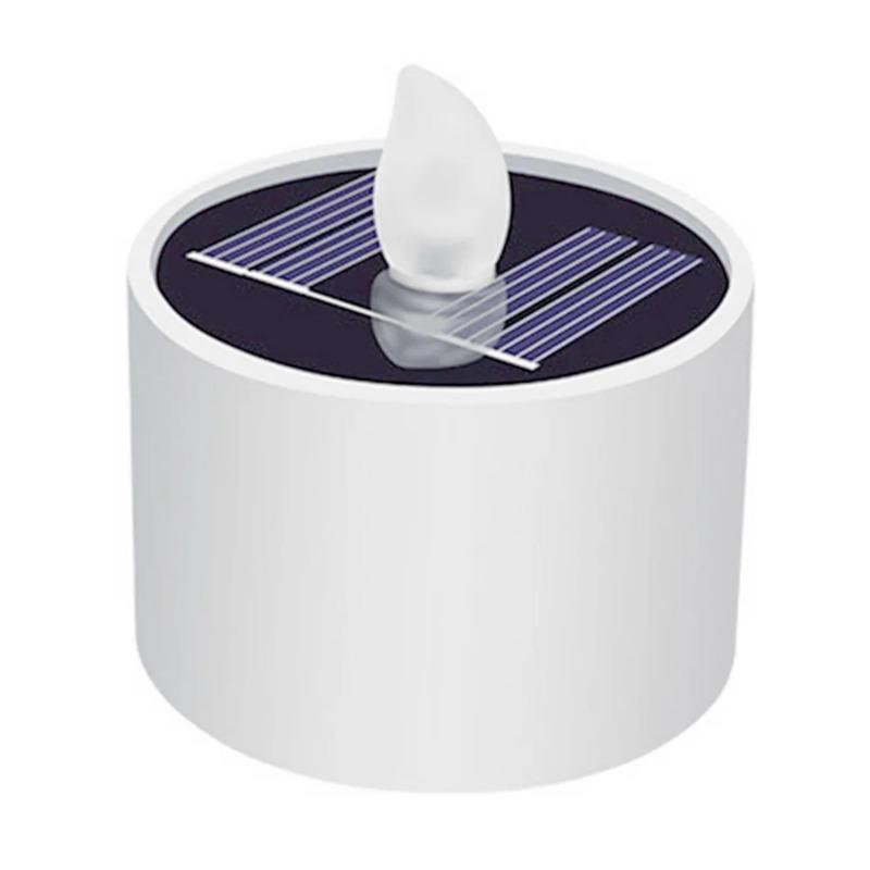 

Солнечная свеча, беспламенная лампа, светодиодное освещение, водонепроницаемая солнечная чайная лампа, перезаряжаемая садовая свеча-лампа, вечеринка, украшение дома Candle lamp 1pcs