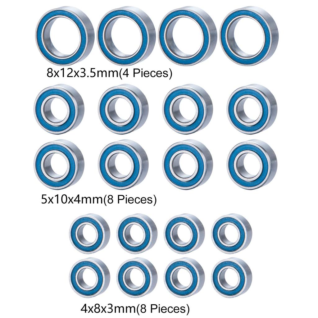 TRZX 20pcs RC Bearing Kit Upgrade Parts for Kyosho USA-1 RC Car