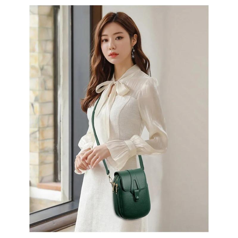 Women's Mini Multifunctional Leather Shoulder Bag for Cellphone Sport Female Handbag Fashion Casual