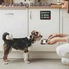 Slider Sign Feeding Reminder Sign Wooden Dog Feeding Reminder Stickers  Kitchen Organization