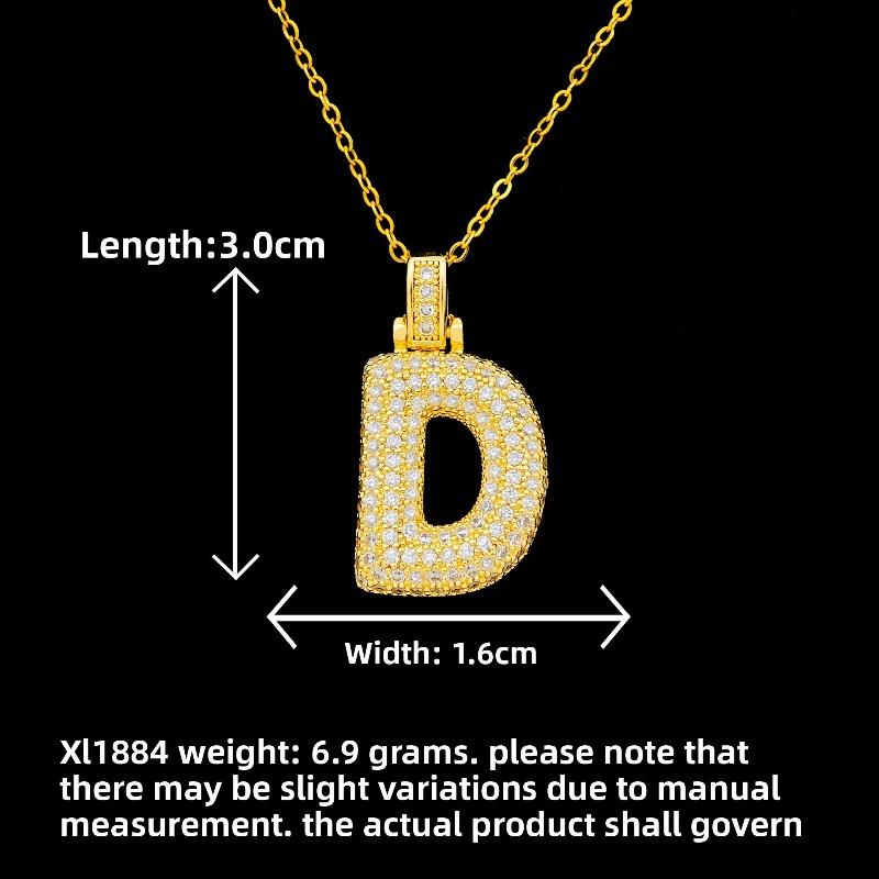 New Style Necklace Featuring Trendy Letter Design In Bold Font, with A Luxurious and Exclusive Look, Suitable for Sophisticated Accessories.