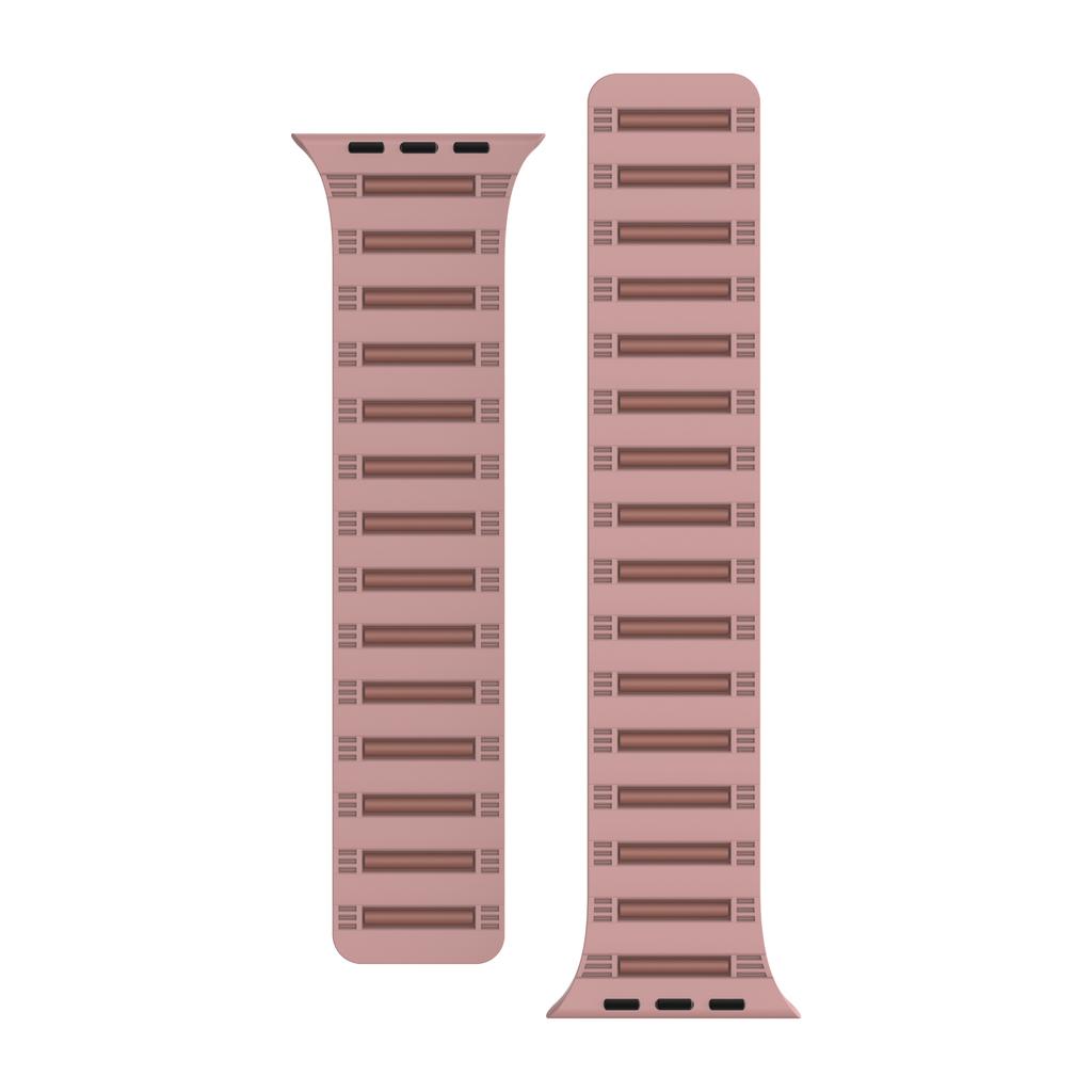 Pasek magnetyczny do Apple Watch Series 10 9 8 7 SE 6 5 4 3 2 1 42mm 41mm 40mm 38mm Silikonowy pasek do zegarka