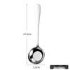 Zhishe 316 Stainless Steel Long Handle Flat-Bottom Soup Spoons
