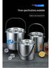 304 Stainless Steel Double-Layer Ice Bucket for Wine and Beer - Insulated for Chilling At Bars or KTVs