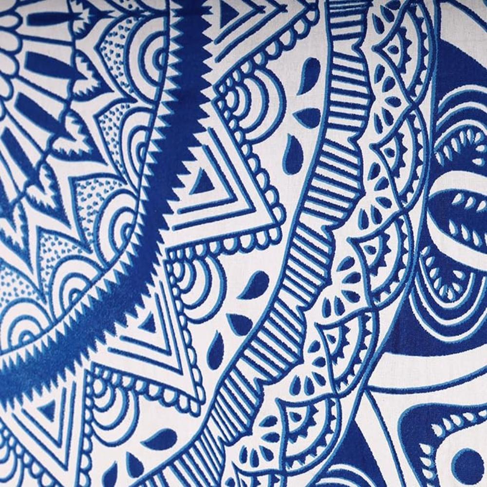 BLESS INTERNATIONAL Beautiful Indian Bohemian Psychedelic Hippie Ombre Window Curtain Panels for Bedroom, Living, Balcony (Purple Lotus)