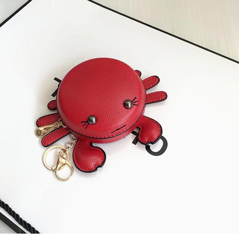 New Fashion Woman Small Crab Coin Purse Girl Pendant Lipstick Bag Casual Student Clutch Card Holder Cute Trend Handbag