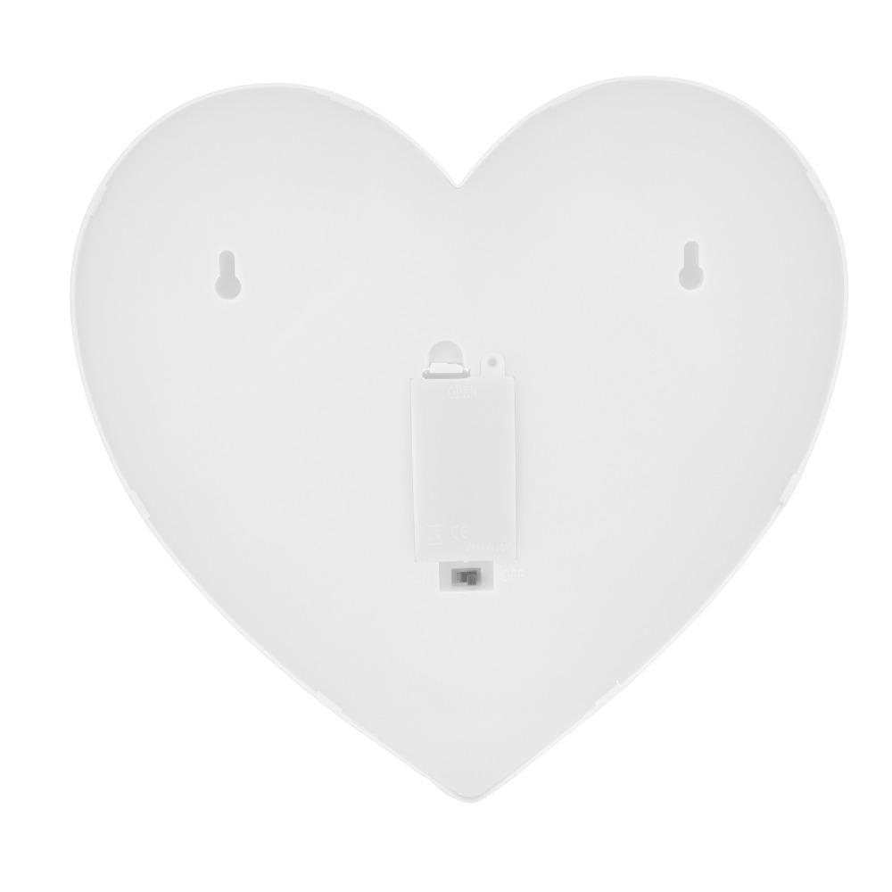 10 LEDs LED Lamp Heart Shaped Wall Decor Light Romantic Night Light  Dorm Room