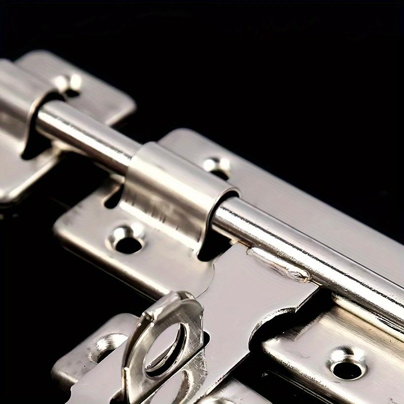 4.8 Inch Hardware Door Lock Stainless Steel Barrel Bolt Latch Padlock Clasp Set Brushed For Locking Door Window Drawer Cupboard