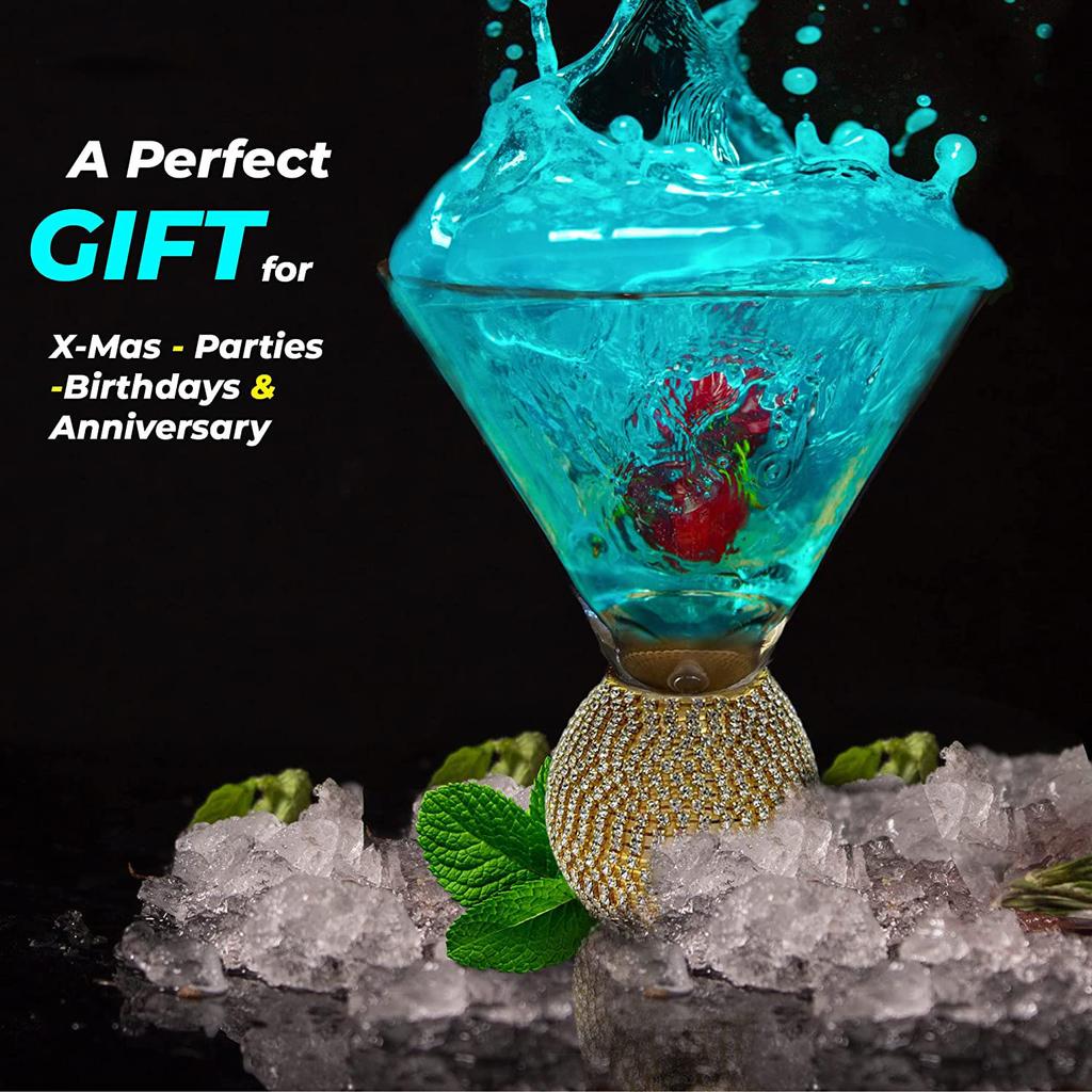 4/2/1Pcs Inlaid Diamond Phnom Wine Glasses Creative Cocktail Glass Weddeing Bar Party Crystal Goblet Drinkware Glass Cup Gifts